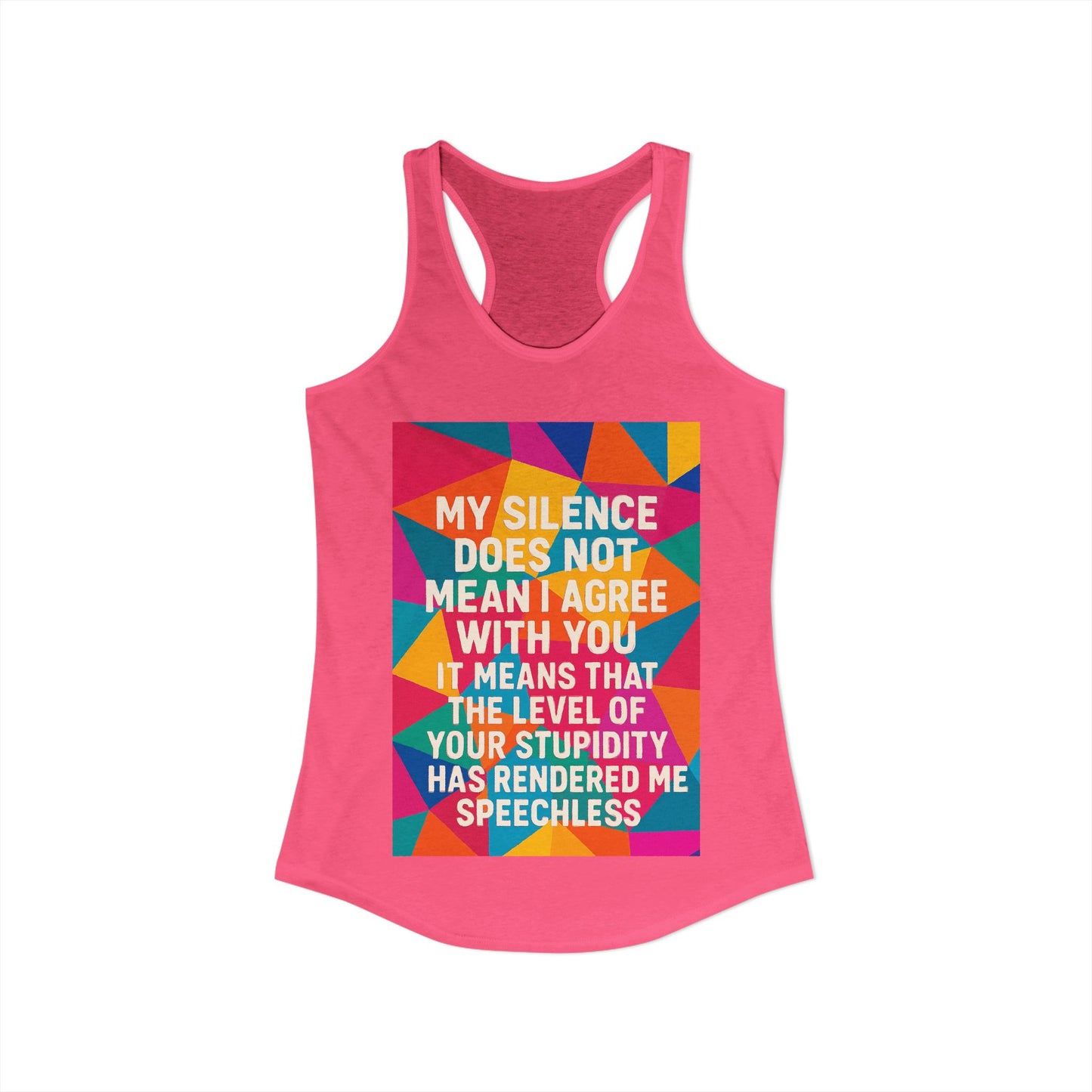 Speechless Women's Racerback Tank