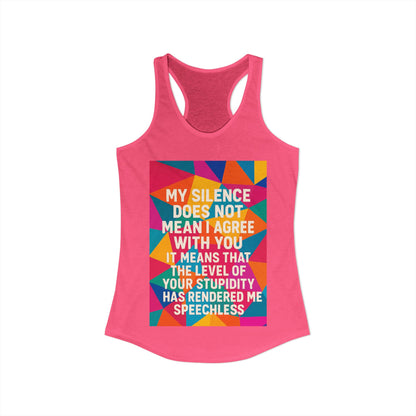 Speechless Women's Racerback Tank