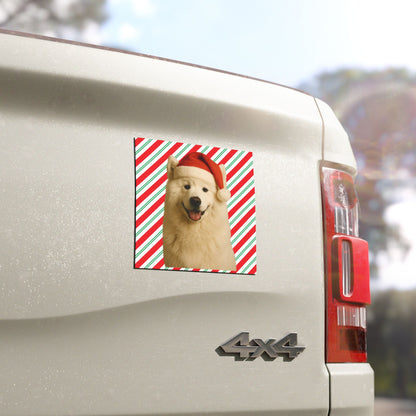 Santa Paws Samoyed Indoor/Outdoor Magnet