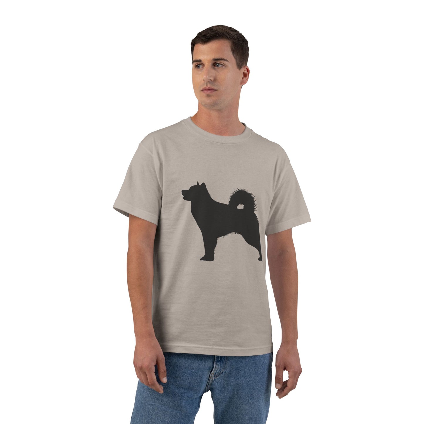 Malamute Silhouette Men's Short-Sleeve Crewneck Tee