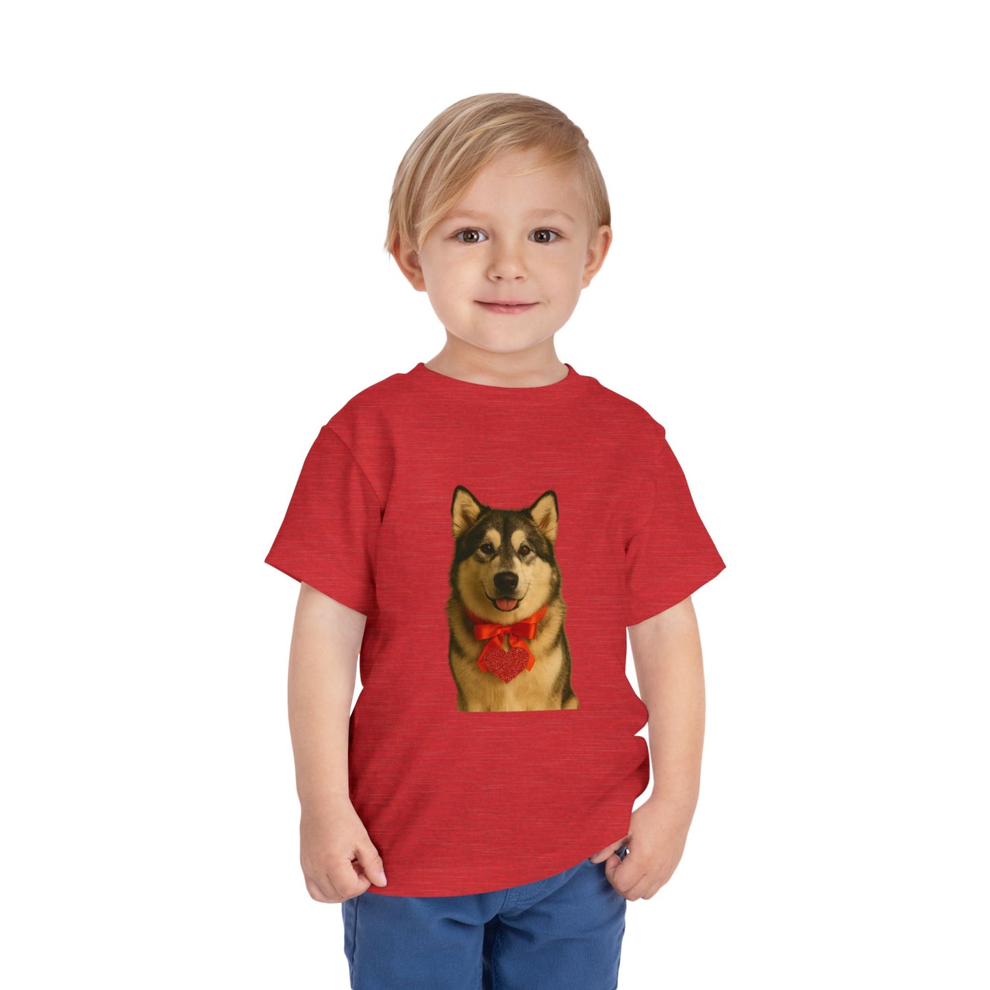 Cupid's Companion Malamute Toddler Unisex Short Sleeve Crewneck Tee