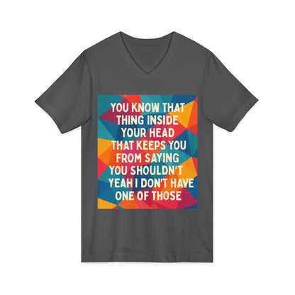 No Filter Unisex Short Sleeve V-Neck Tee