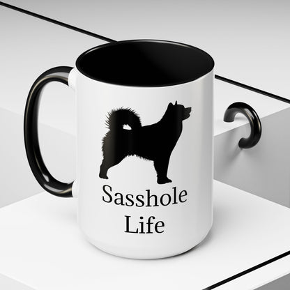 Sasshole Life 2-Tone Coffee Mug