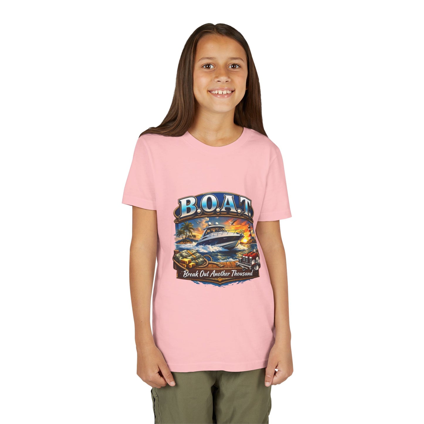 B.O.A.T. Youth Unisex Short Sleeve Crewneck Tee