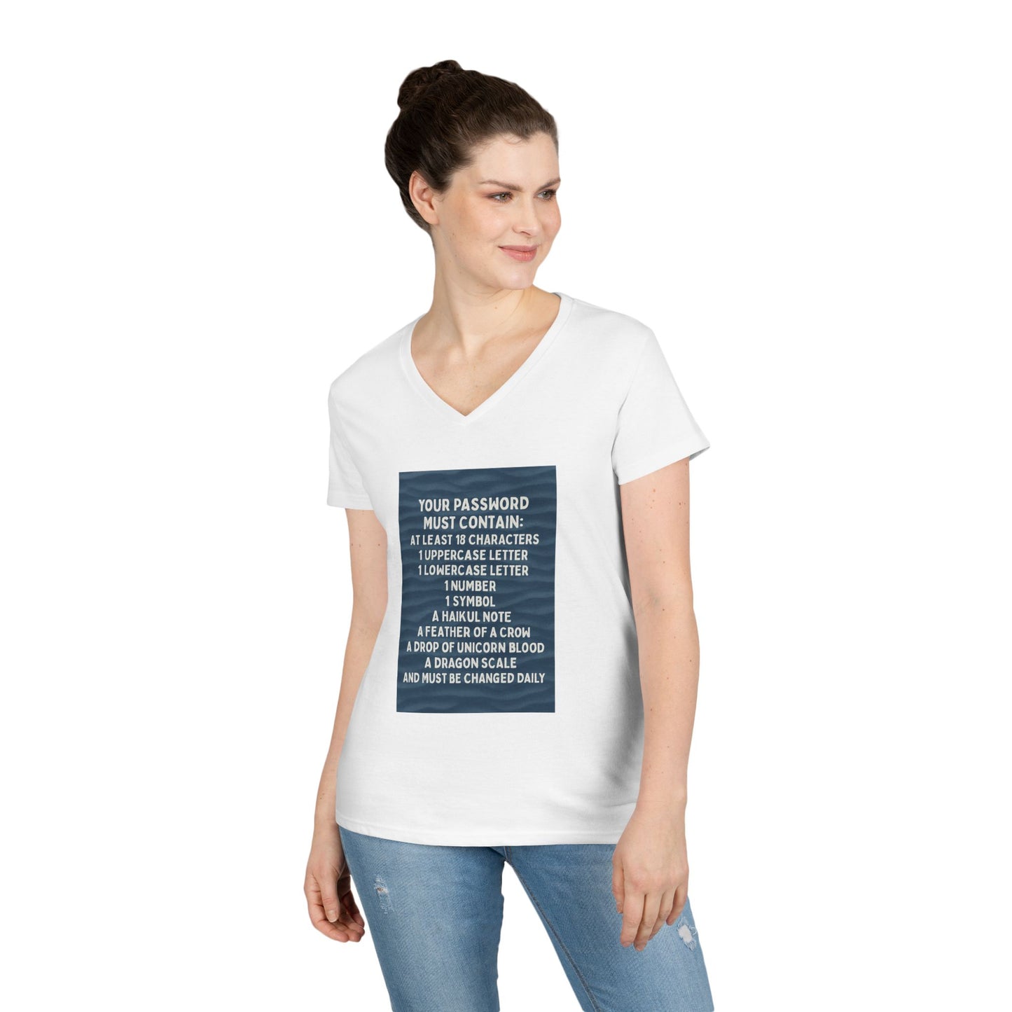 Password Women's V-Neck T-Shirt
