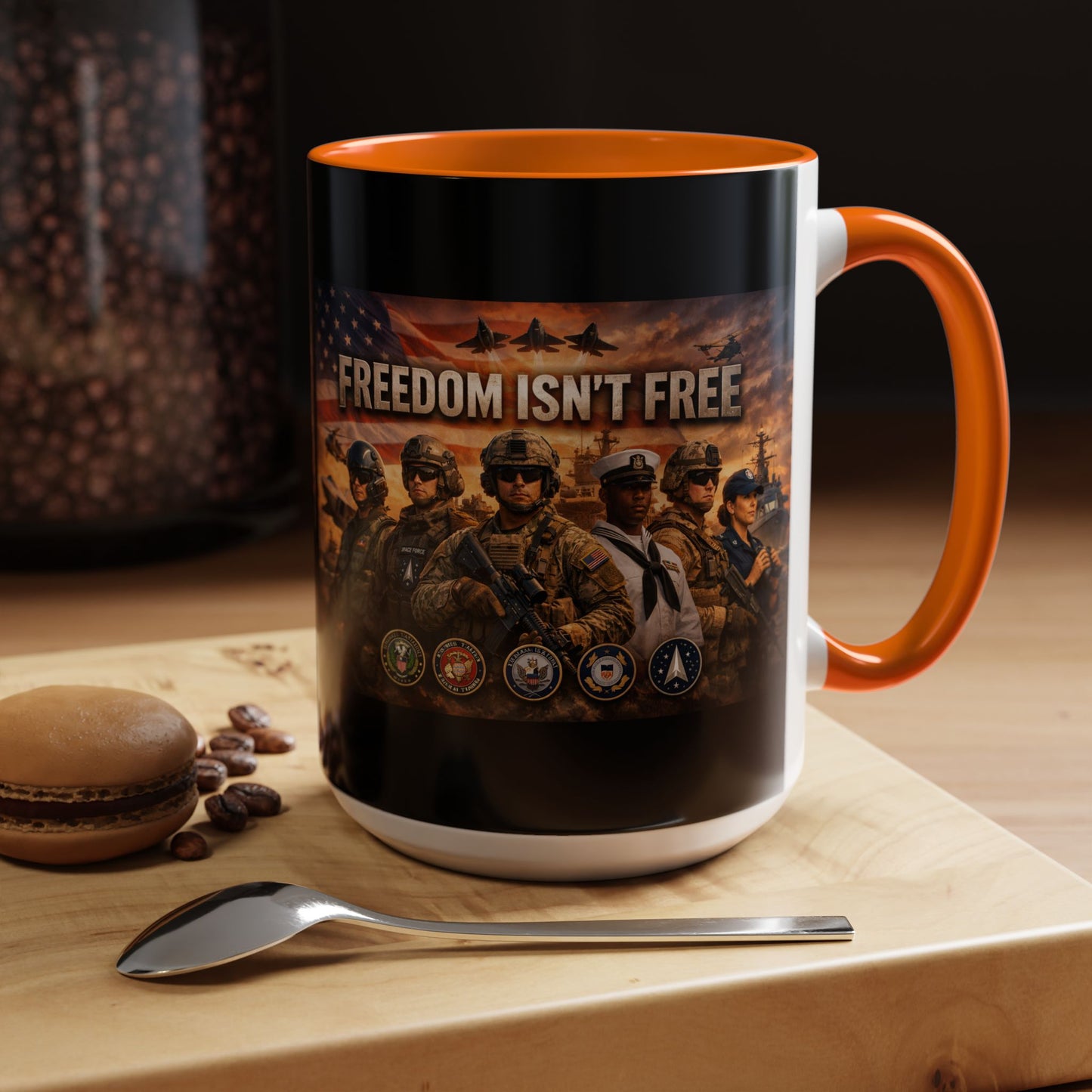 Freedom Isn't Free 2-Tone Coffee Mug