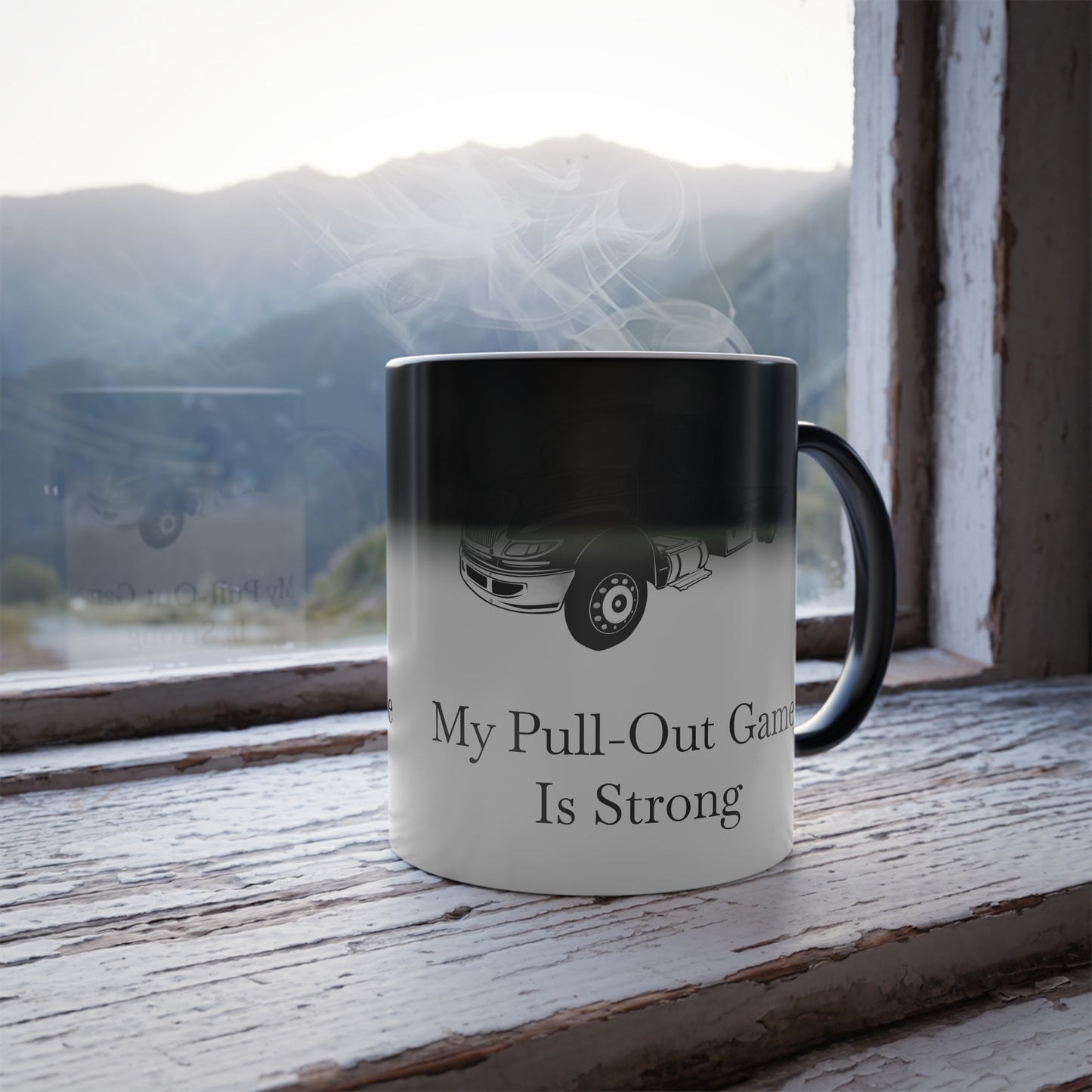 Pull Out Flatbed Tow Truck Color Changing Mug