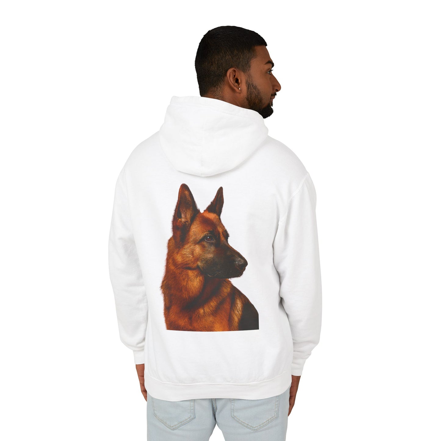 German Shepherd Head Unisex Lightweight Hoodie