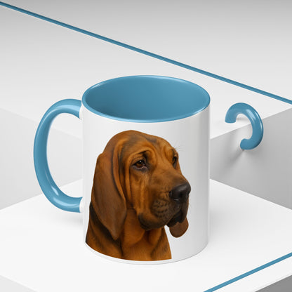 Bloodhound Head 2-Tone Coffee Mug