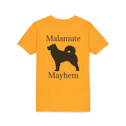 Malamute Mayhem Youth Unisex Short Sleeve Crewneck Tee