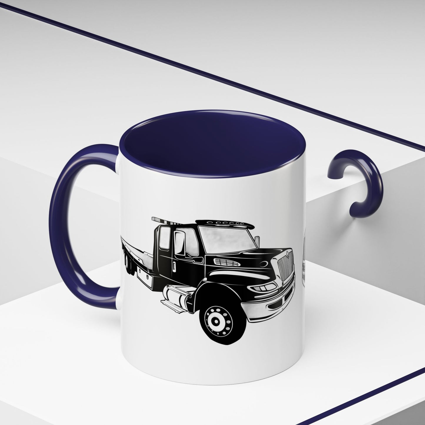 Flatbed Tow Truck 2-Tone Coffee Mug