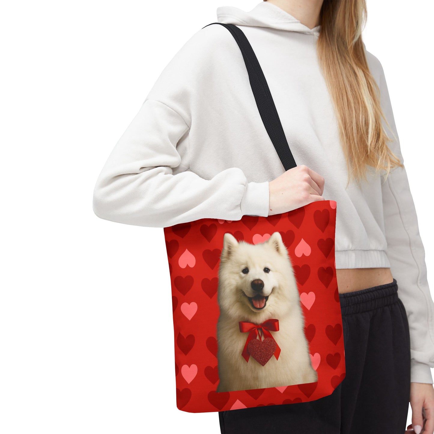 Cupid's Companion Samoyed Tote Bag