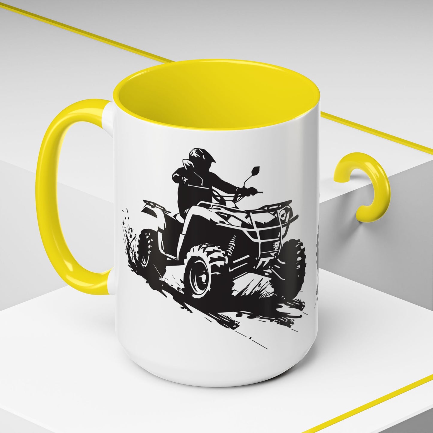 Slingin' Mud Quad 2-Tone Coffee Mug