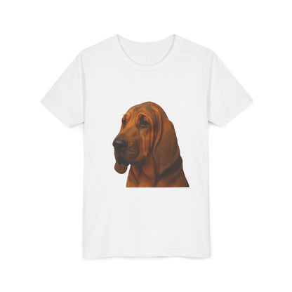 Bloodhound Head Youth Unisex Short Sleeve Crewneck Tee