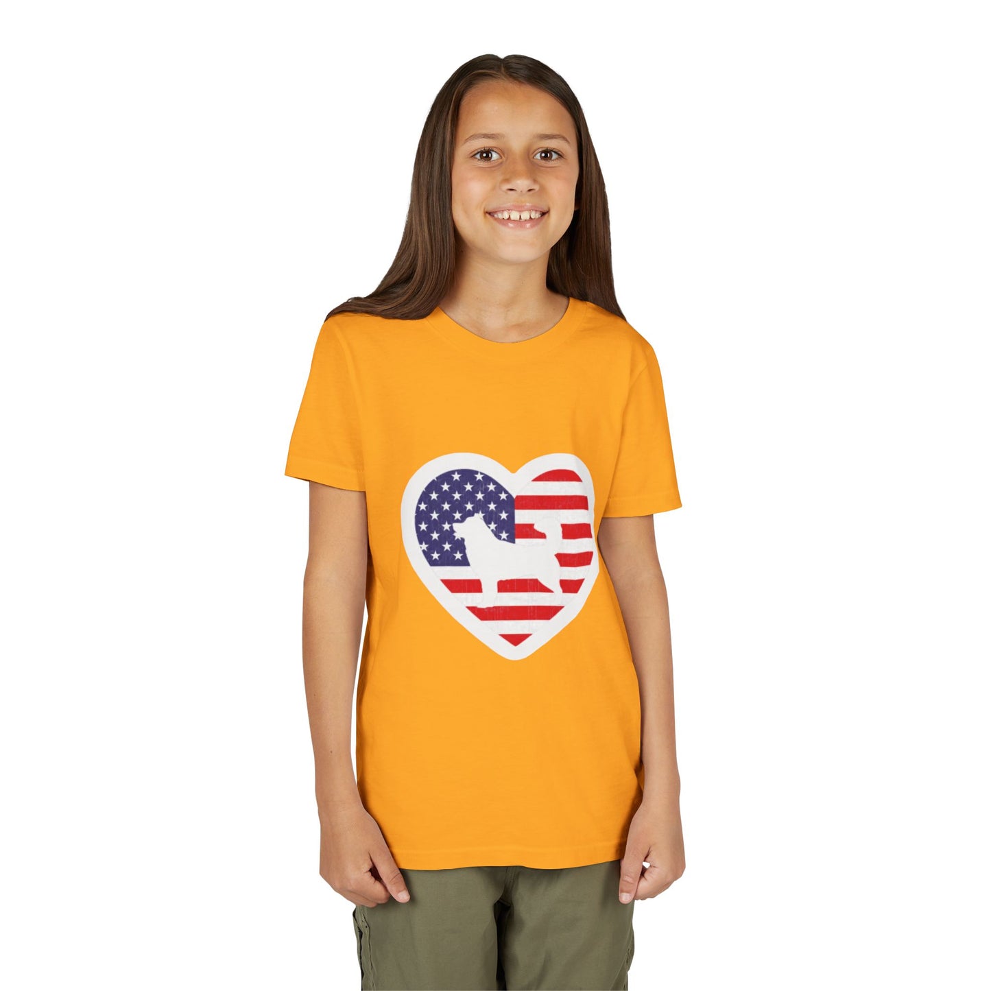 Malamute Flag Youth Unisex Short Sleeve Crewneck Tee