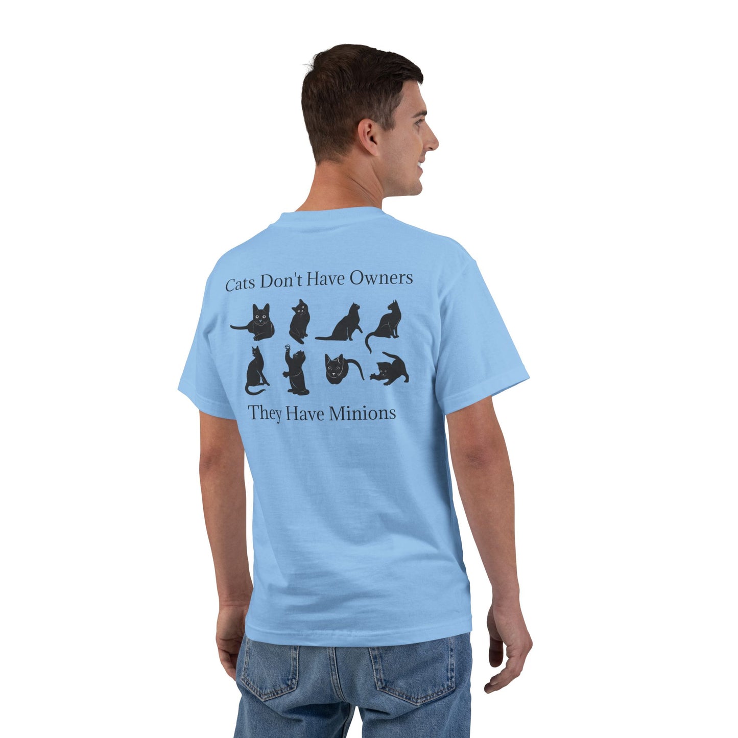 Cat Minions Men's Short-Sleeve Crewneck Tee