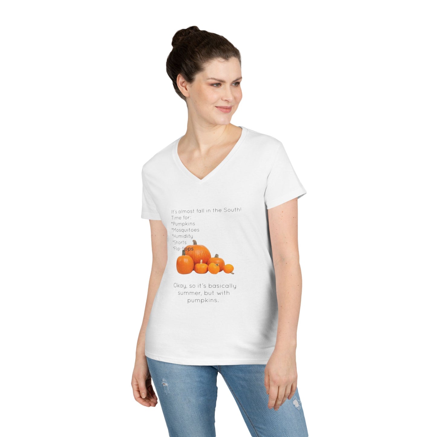 Fall In The South Women's V-Neck T-Shirt