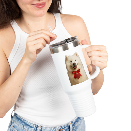 Cupid's Companion Samoyed Insulated Travel Mug