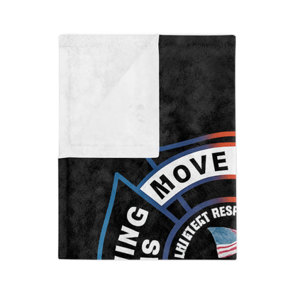 Let First Responders Live Velveteen Microfiber Blanket