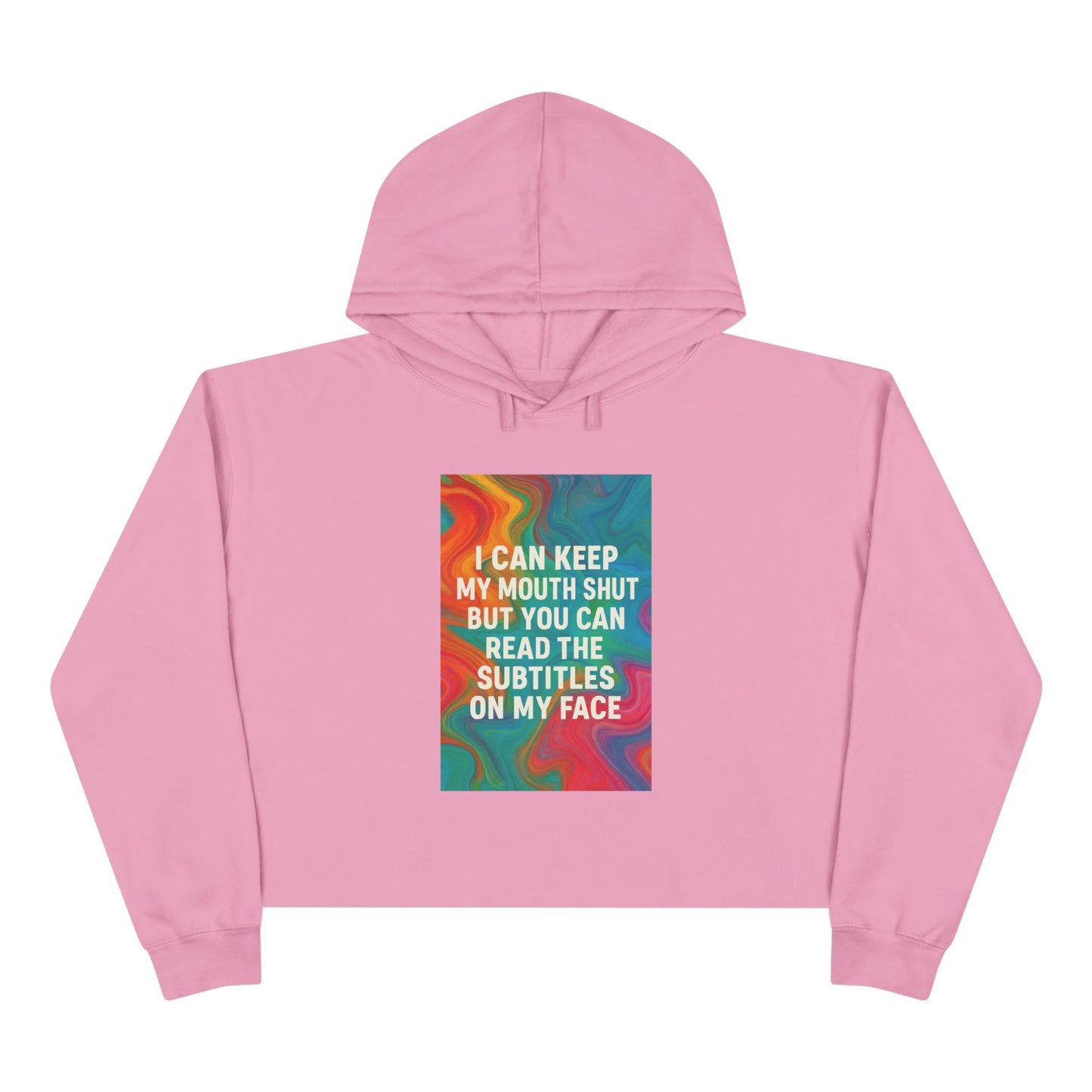 Subtitles Women's Crop Hoodie