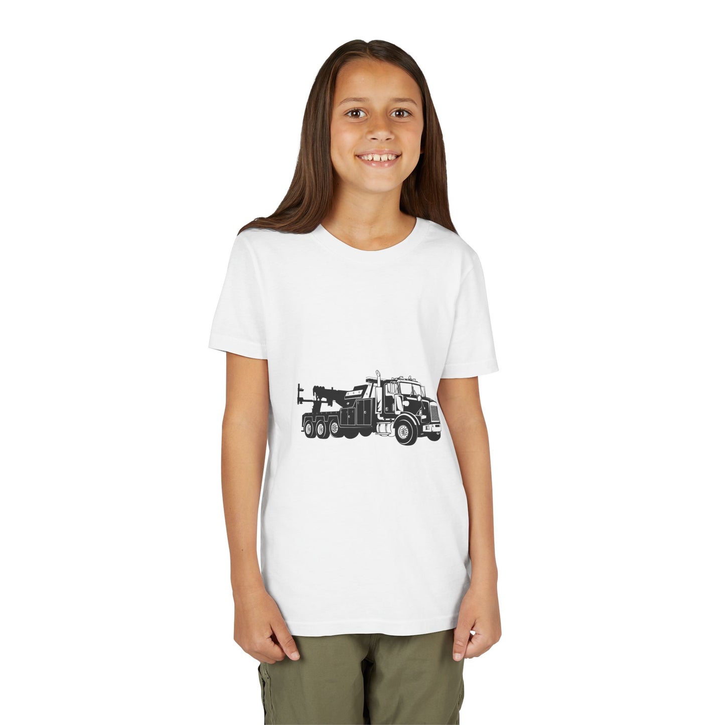 Heavy Tow Truck Youth Unisex Short Sleeve Crewneck Tee