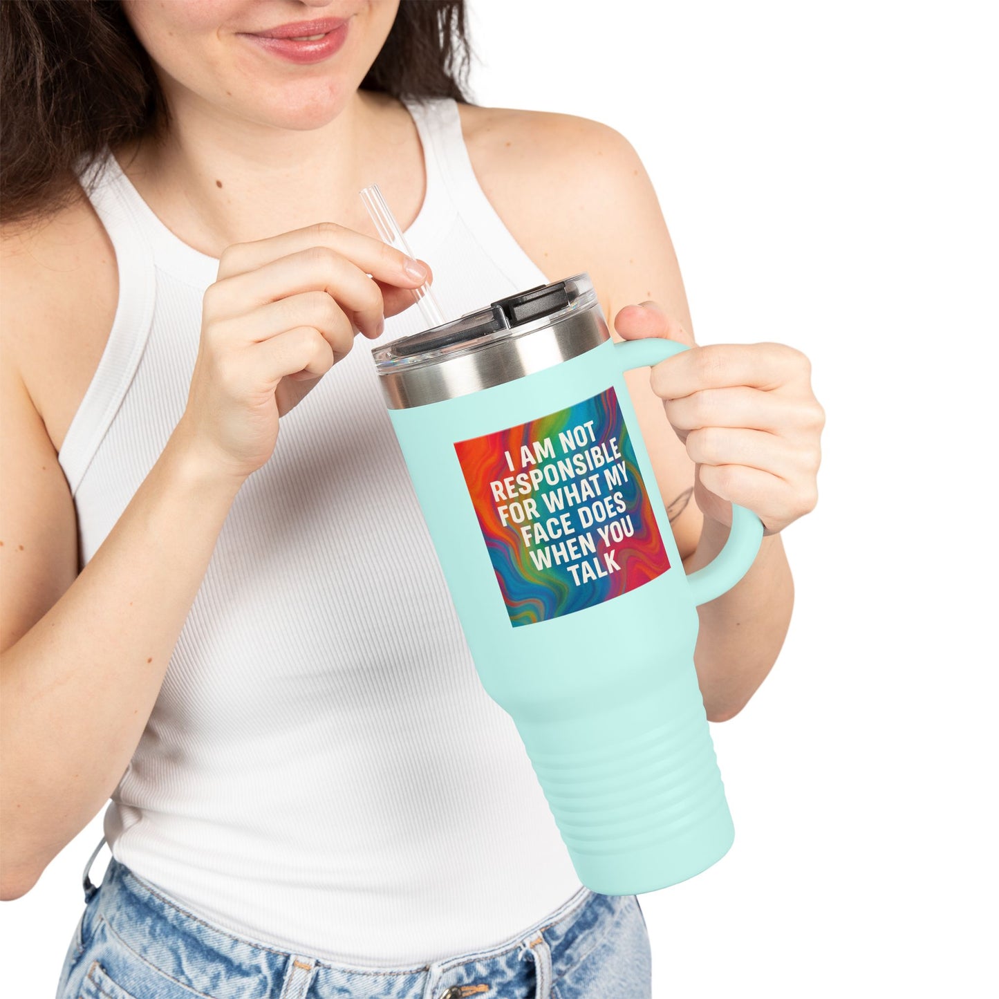When You Talk Insulated Travel Mug