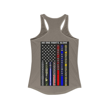 No One Fights Alone Women's Racerback Tank