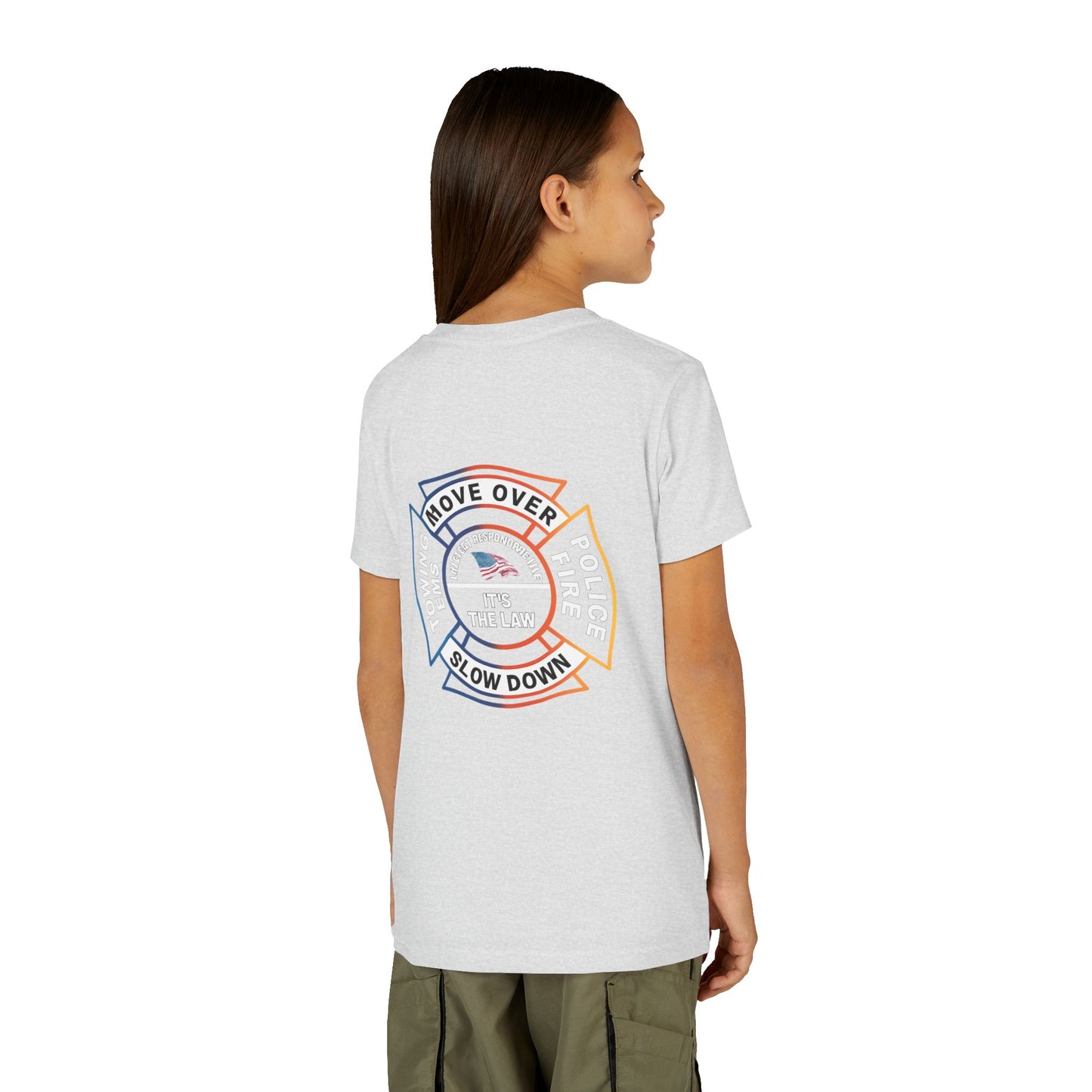 Let First Responders Live Youth Unisex Short Sleeve Crewneck Tee