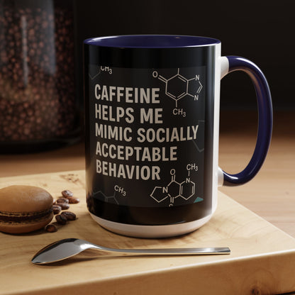 Socially Acceptable 2-Tone Coffee Mug