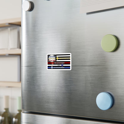 Slow Down Move Over Flag Vinyl Decal
