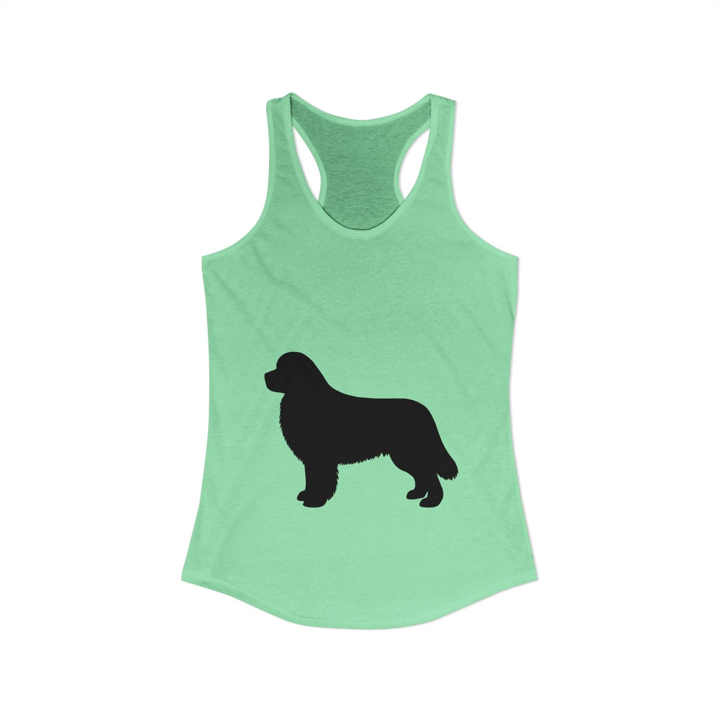 Newfie Silhouette Women's Racerback Tank