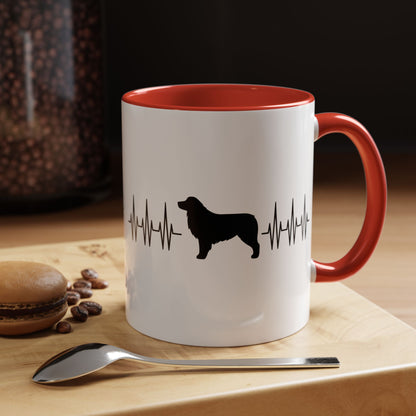 My Heart Beats For Aussies 2-Tone Coffee Mug