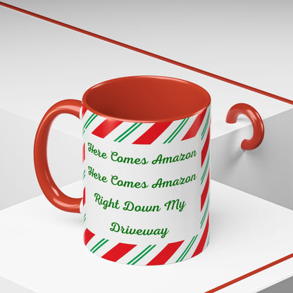 Here Comes Amazon 2-Tone Coffee Mug