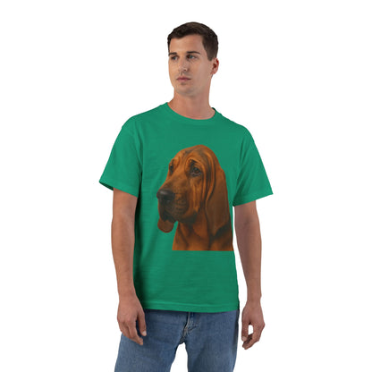Bloodhound Head Men's Short-Sleeve Crewneck Tee