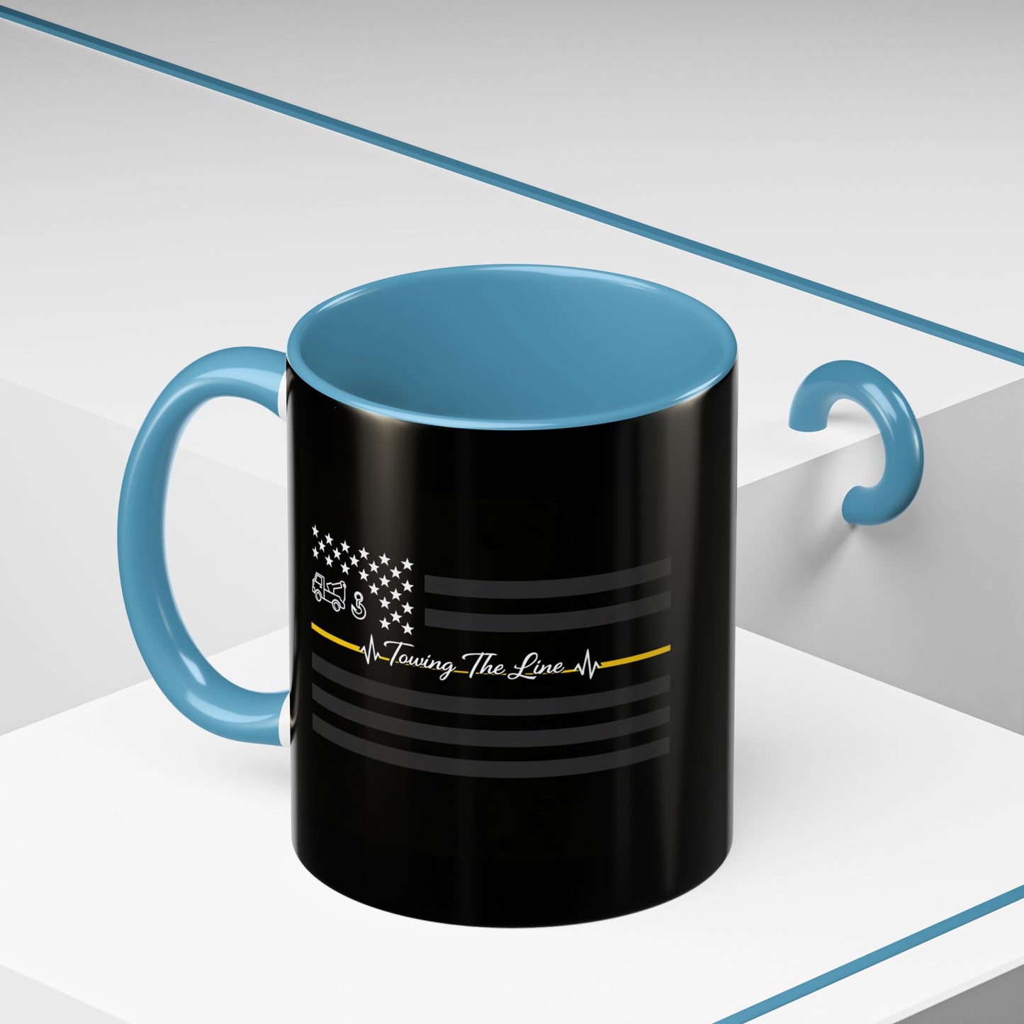 Thin Yellow Line 2-Tone Coffee Mug