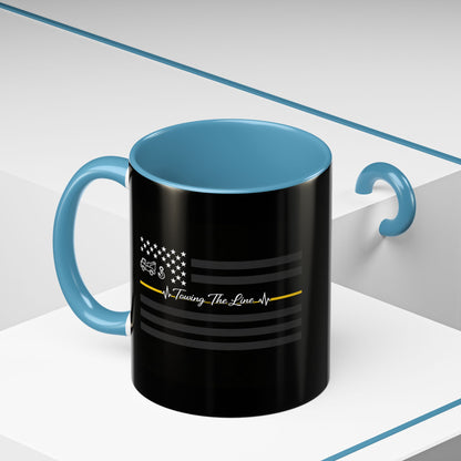 Thin Yellow Line 2-Tone Coffee Mug