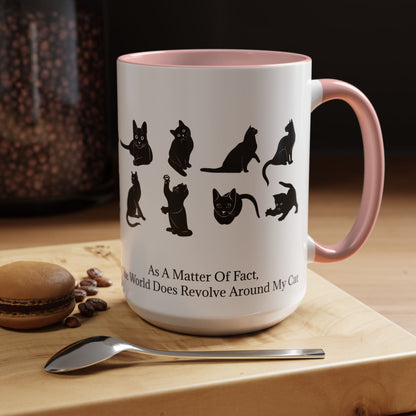 Matter Of Fact Cat 2-Tone Coffee Mug