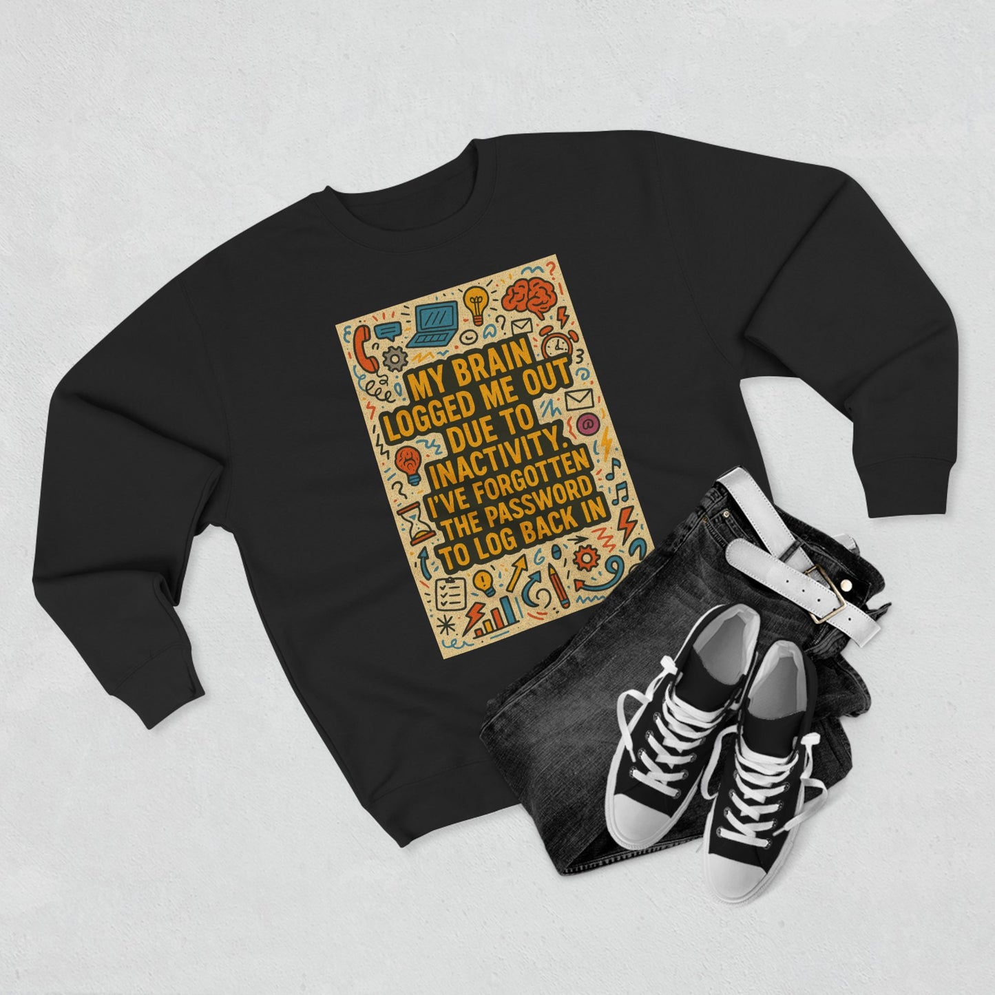 Logged Out Unisex Crewneck Sweatshirt