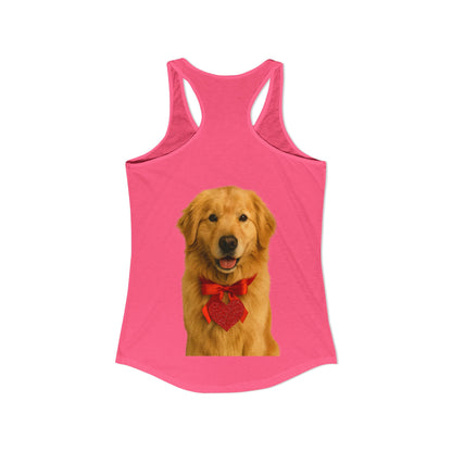 Cupid's Companion Golden Women's Racerback Tank
