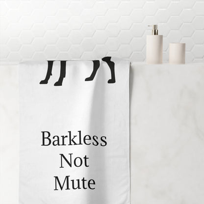 Barkless Not Mute Mink-Cotton  Beach Towel