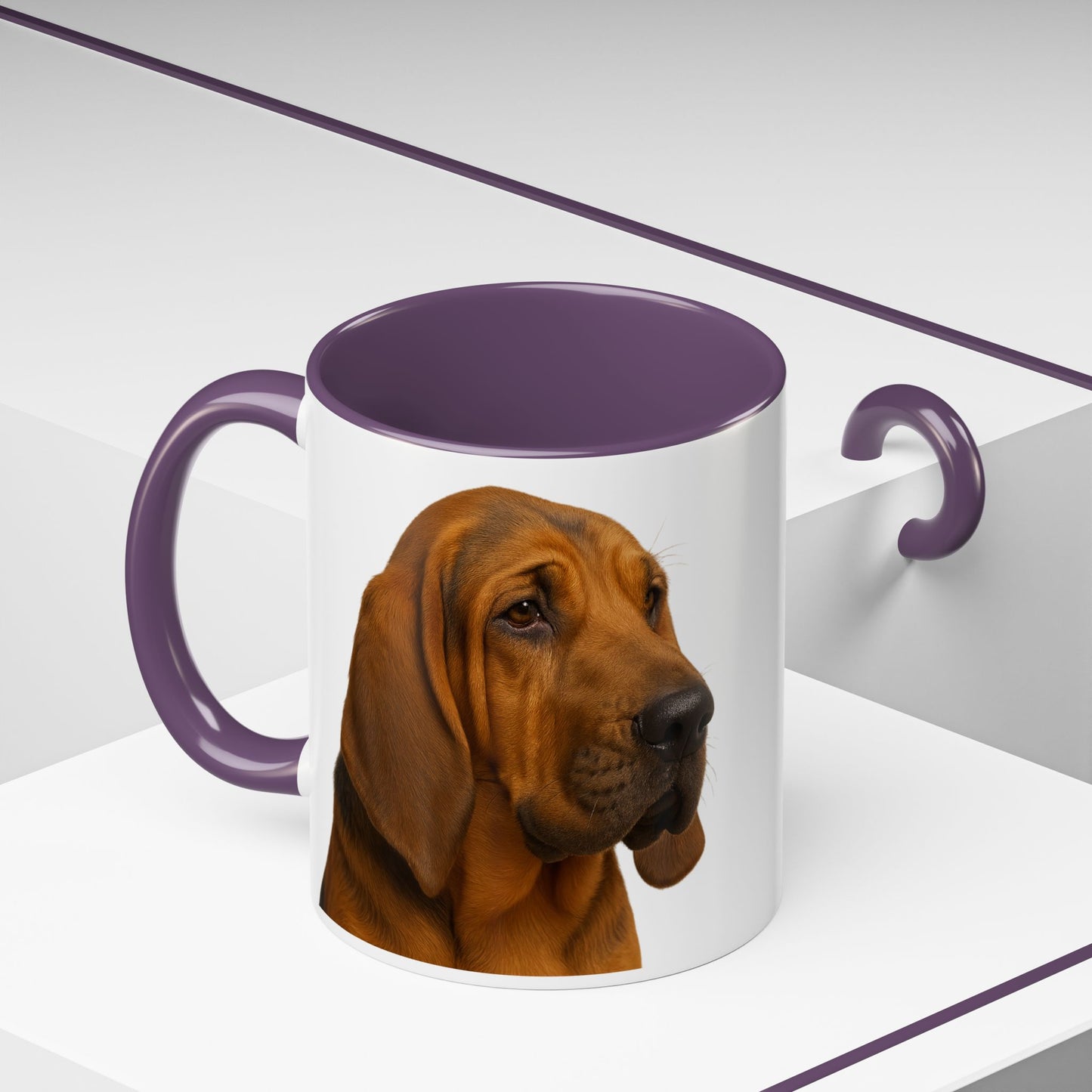 Bloodhound Head 2-Tone Coffee Mug