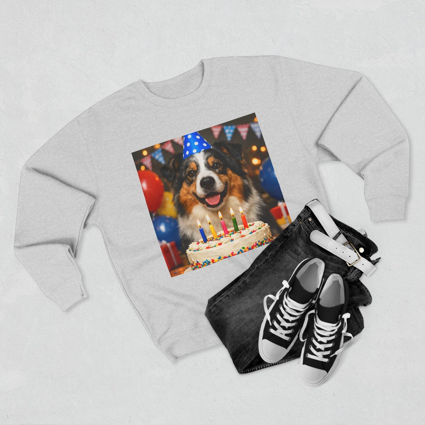 Birthday Buddy Aussie Unisex Crewneck Sweatshirt