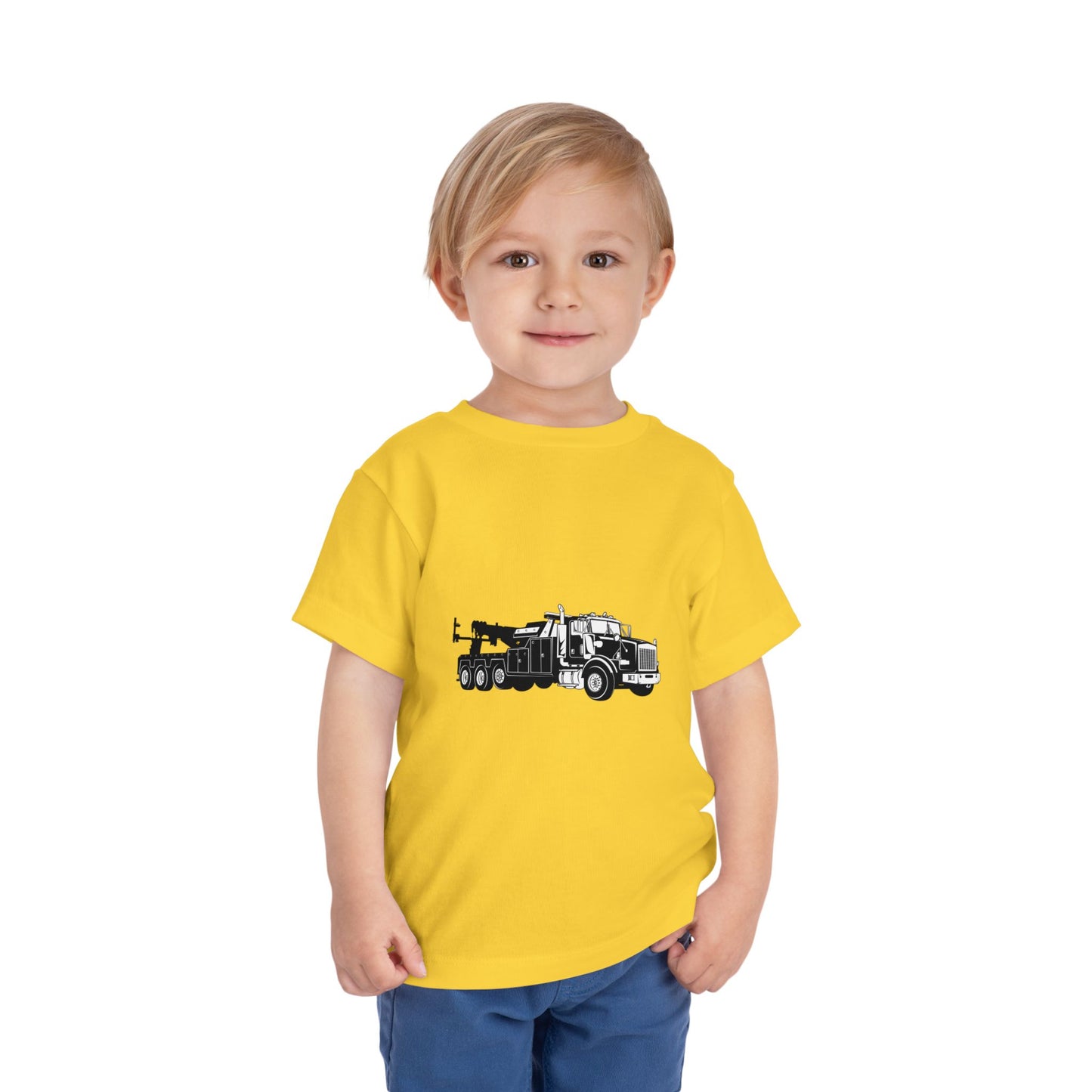 Heavy Tow Truck Toddler Unisex Short Sleeve Crewneck Tee