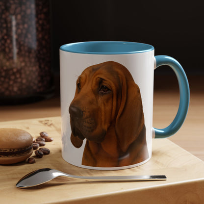 Bloodhound Head 2-Tone Coffee Mug