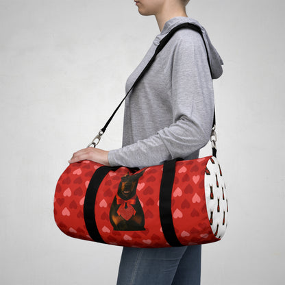 Cupid's Companion Doberman Duffel Bag