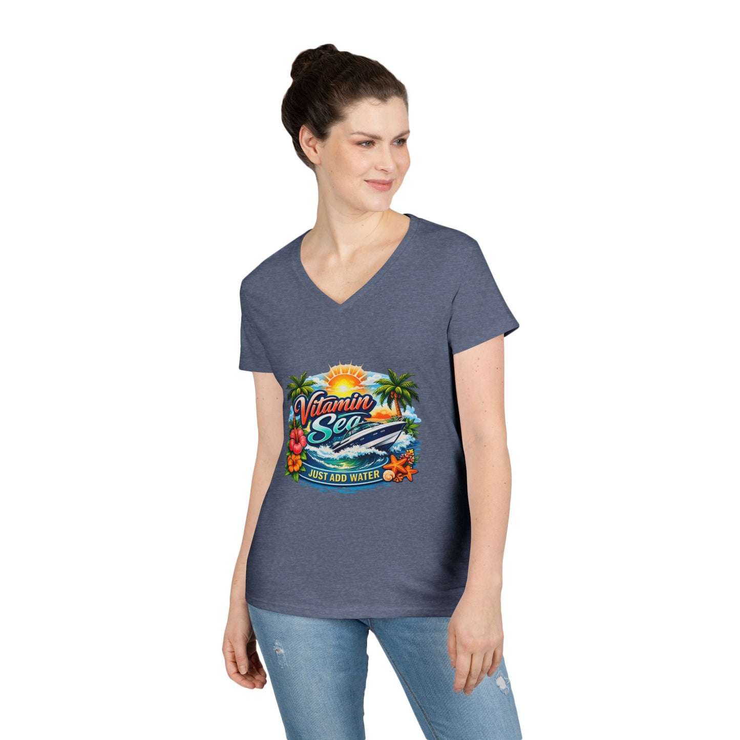 Vitamin Sea Women's V-Neck T-Shirt