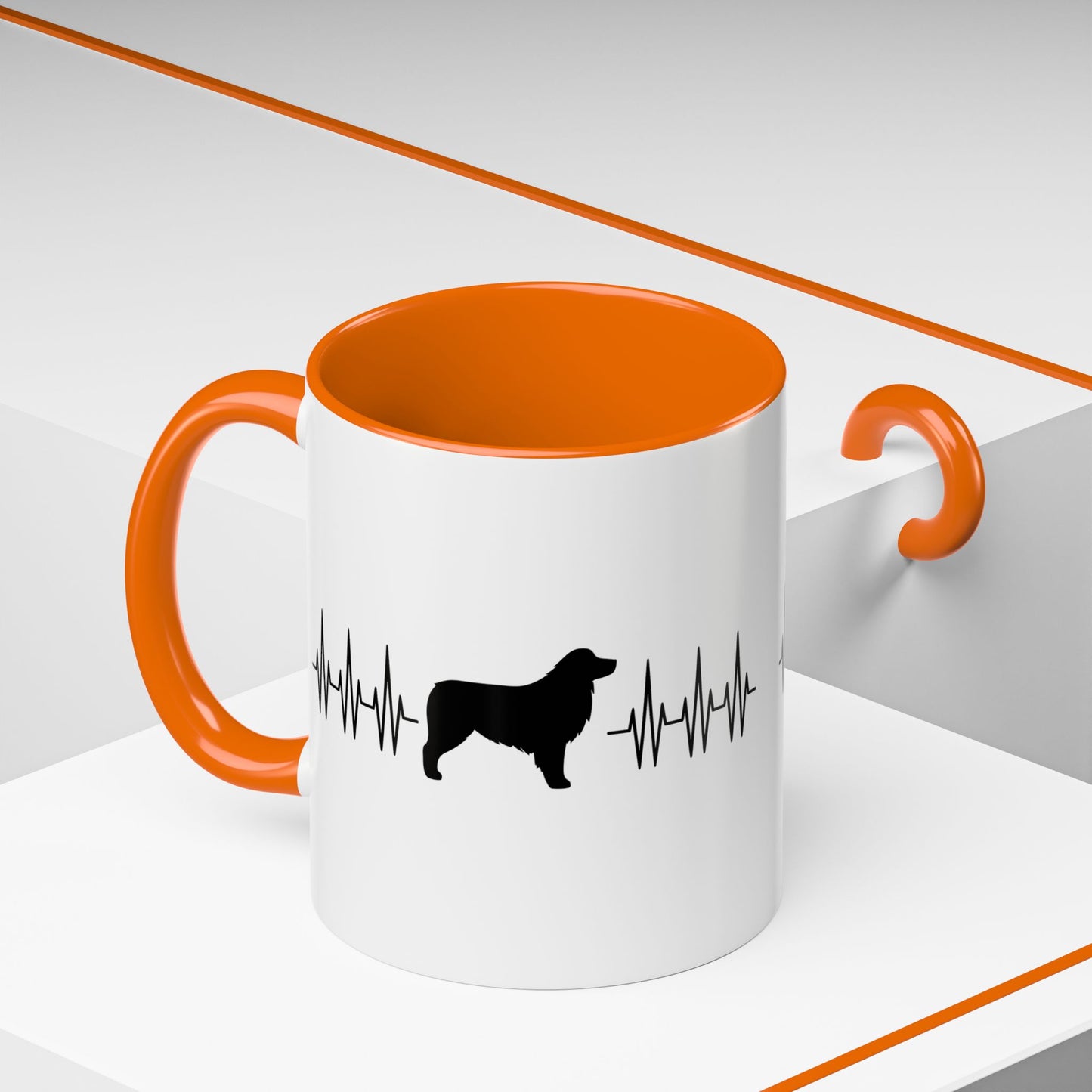 My Heart Beats For Aussies 2-Tone Coffee Mug