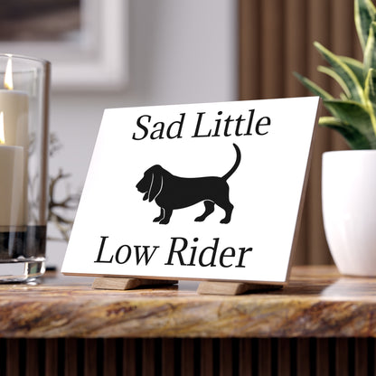 Sad Little Low Rider Ceramic Photo Tile