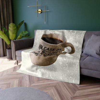 Blood Type Crushed Velvet Blanket