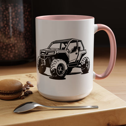 Off The Beaten Path Side By Side 2-Tone Coffee Mug